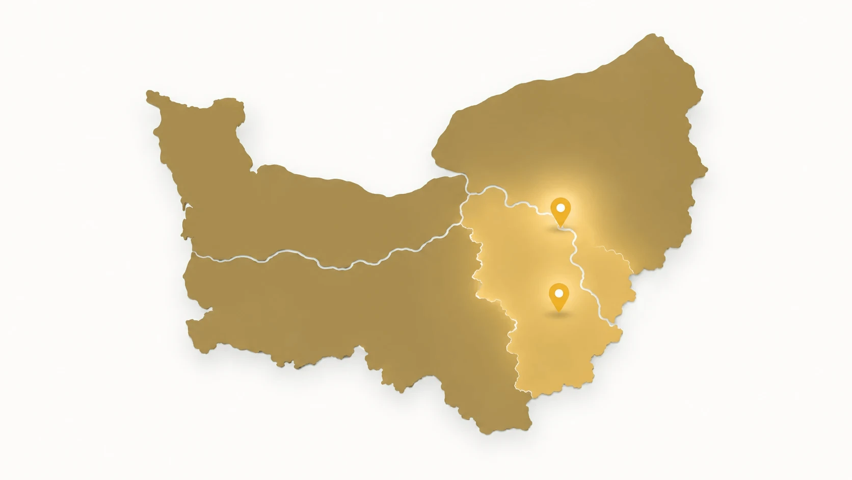 Carte de notre zone d’intervention : les cinq départements normands, Calvados, Seine-Maritime, Eure, Manche et Orne
